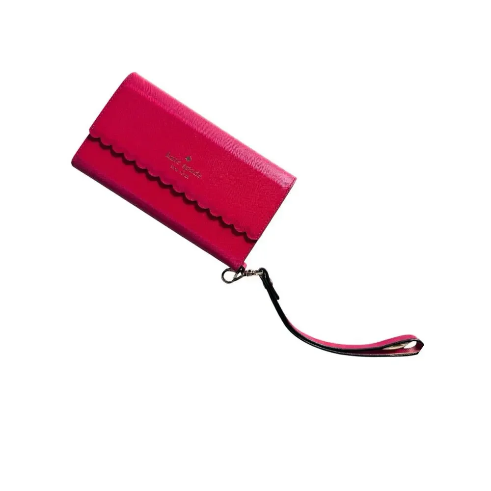 Kate Spade Live Colorfully Cell Phone‎ Case Wristlet Wallet Red